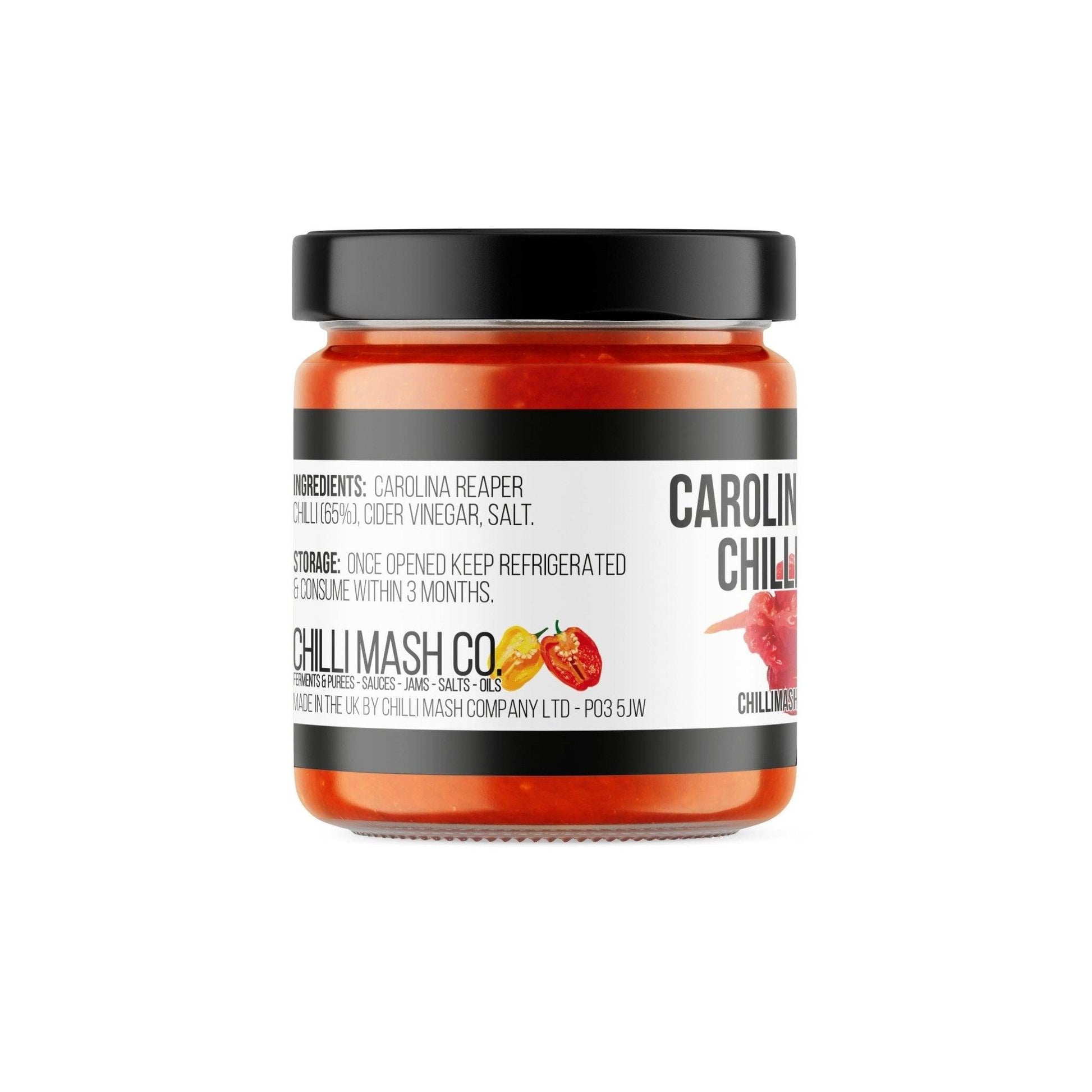 Carolina Reaper Chilli Puree | 41ml | Chilli Mash Company | World's Hottest Chilli Paste - One Stop Chilli Shop