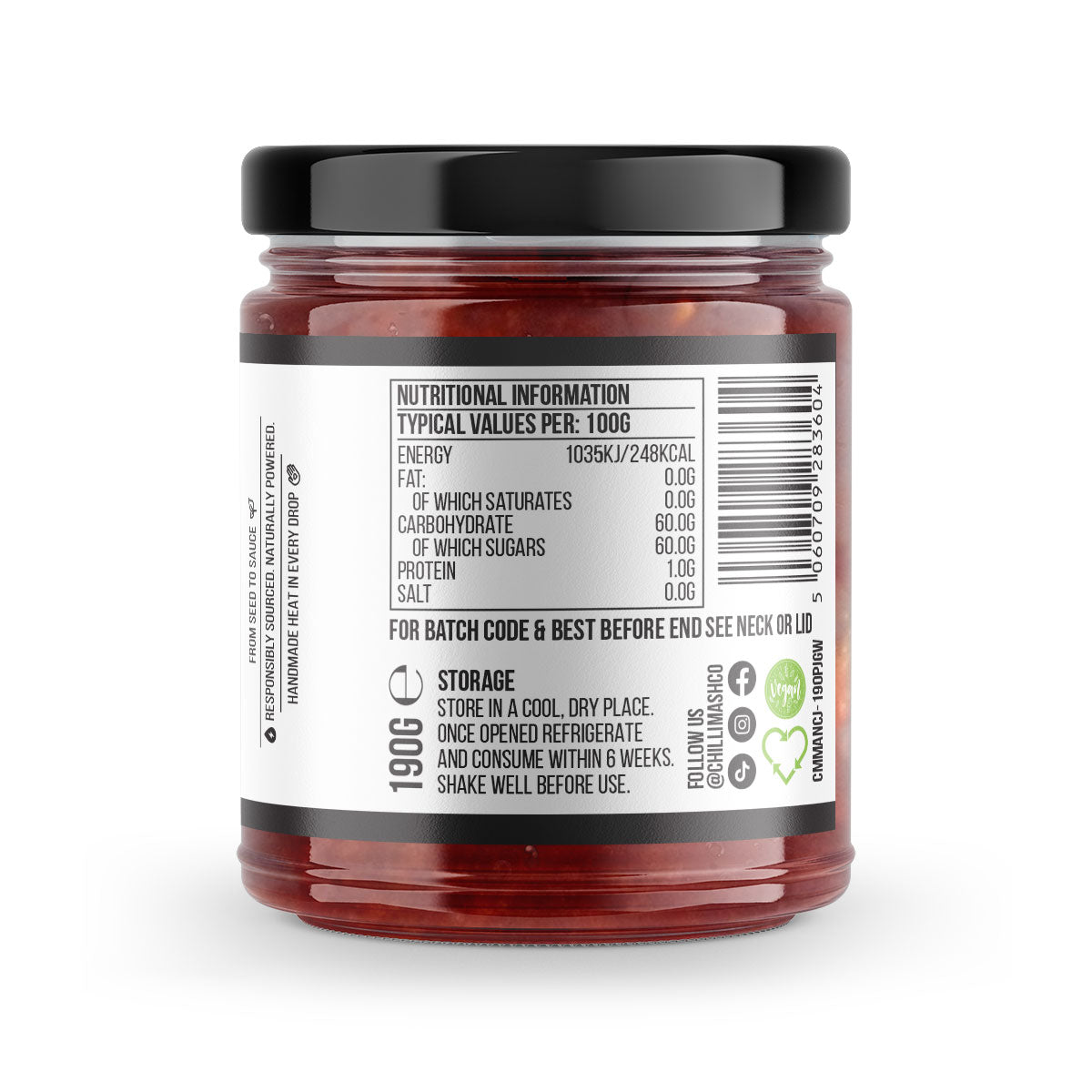 Manhattan Chilli Jam | 190g | Chilli Mash Company - One Stop Chilli Shop