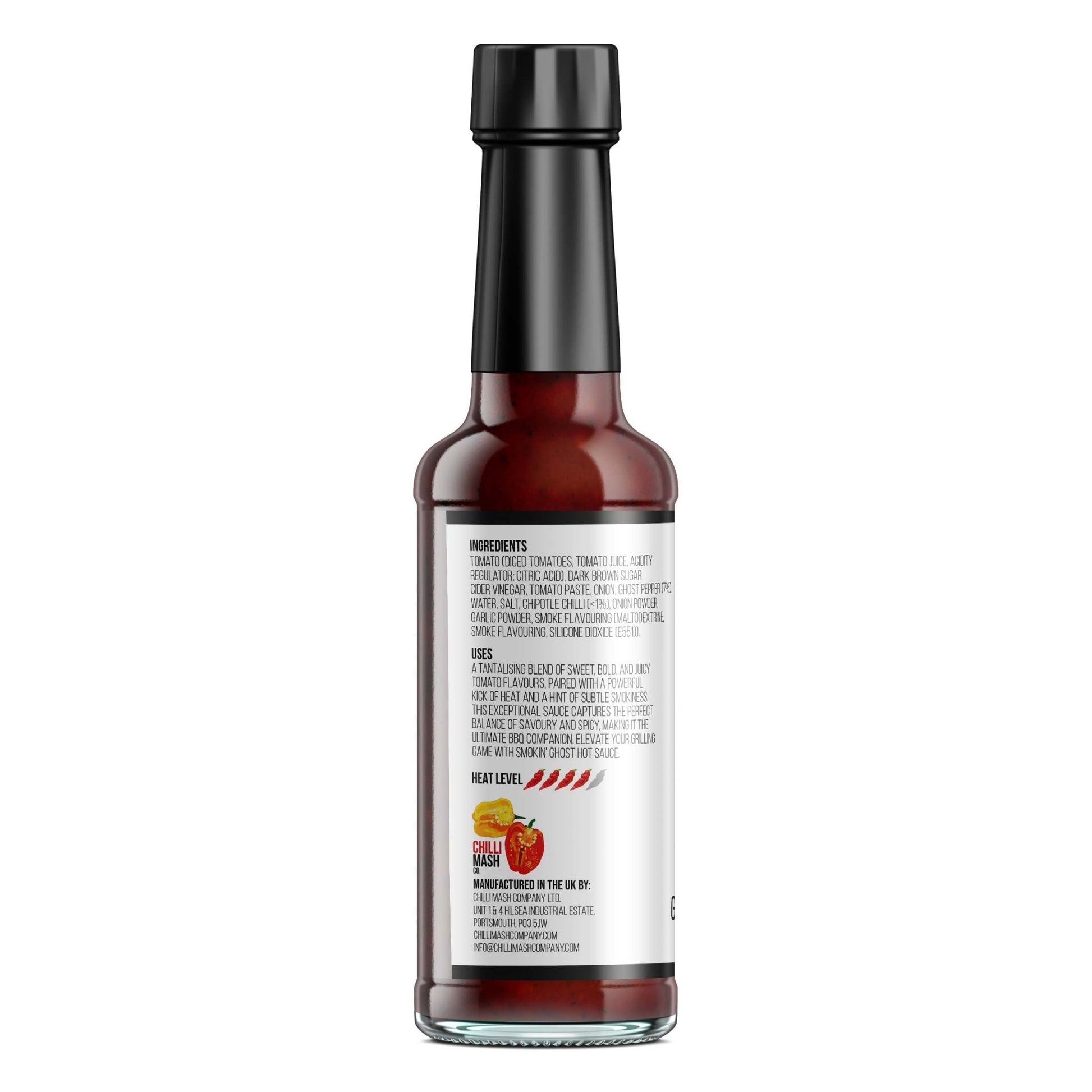 Smokin' Ghost Chilli Hot Sauce | Chilli Mash Company Ltd | 150ml - One Stop Chilli Shop