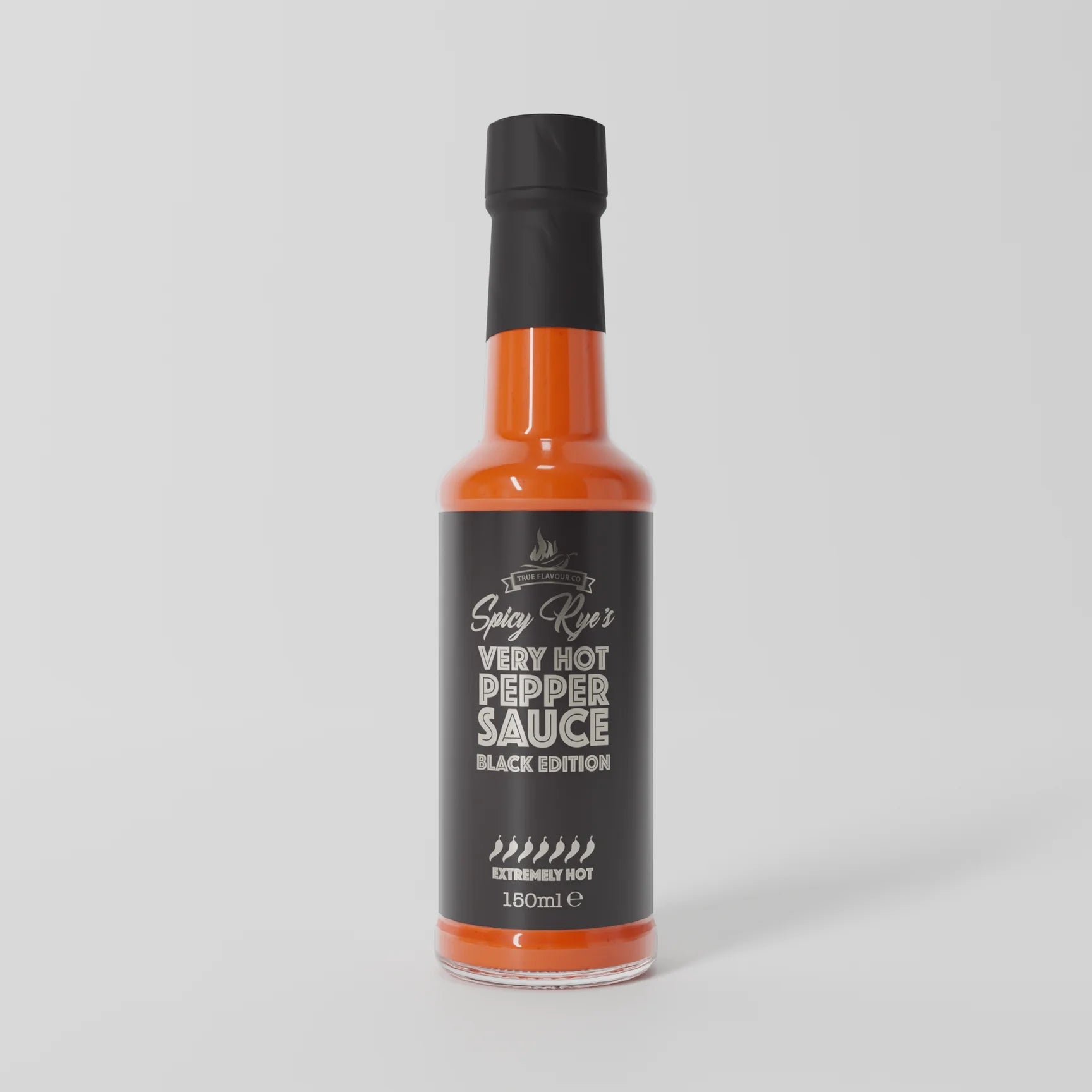 Very Hot Pepper Sauce | Black Edition | 150ml | Spicy Rye's - One Stop Chilli Shop
