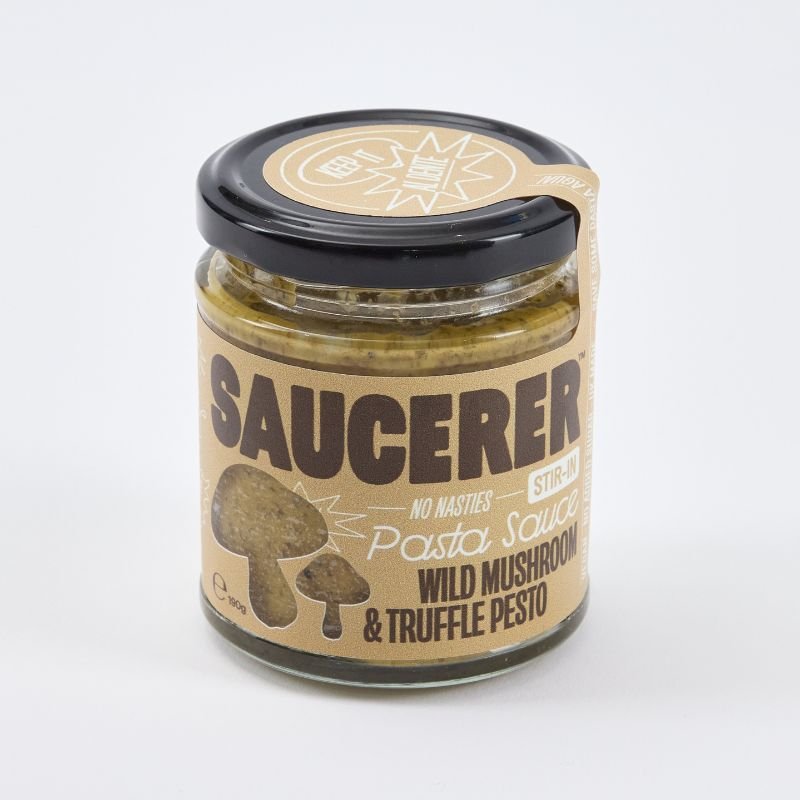 Wild Mushroom & Truffle Oil Pesto | 190g | The Saucerer - One Stop Chilli Shop