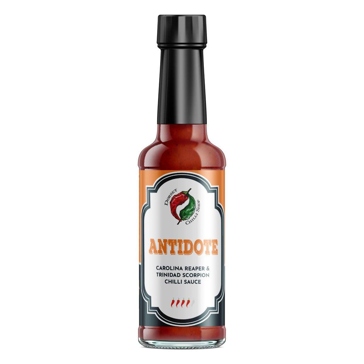 Antidote | 150ml | Dorset Chilli Shop | Carolina Reaper & Scorpion Chilli Sauce - One Stop Chilli Shop