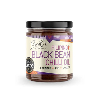 Black Bean Chilli Oil | 190ml | RoniB's Kitchen - One Stop Chilli Shop