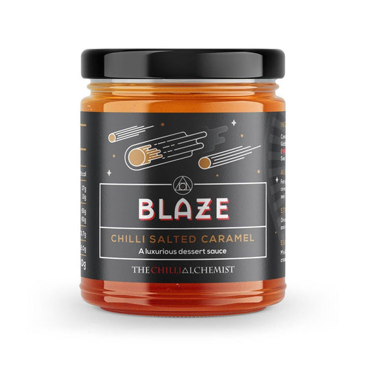 Blaze Chilli Salted Caramel | 180g | Chilli Alchemist | Luxurious Dessert Sauce - One Stop Chilli Shop