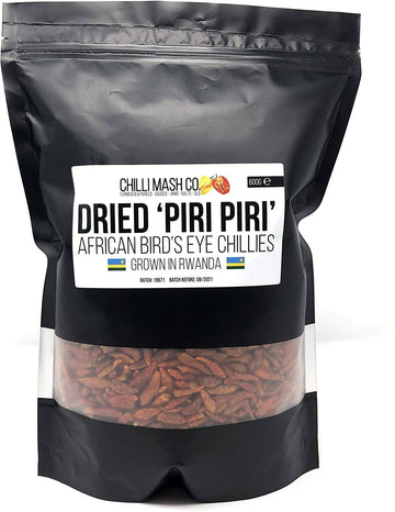 Dried Birds Eye Chilli | 600g | Chilli Mash Company | Very Hot Dry 'Piri Piri' Chilllies - One Stop Chilli Shop