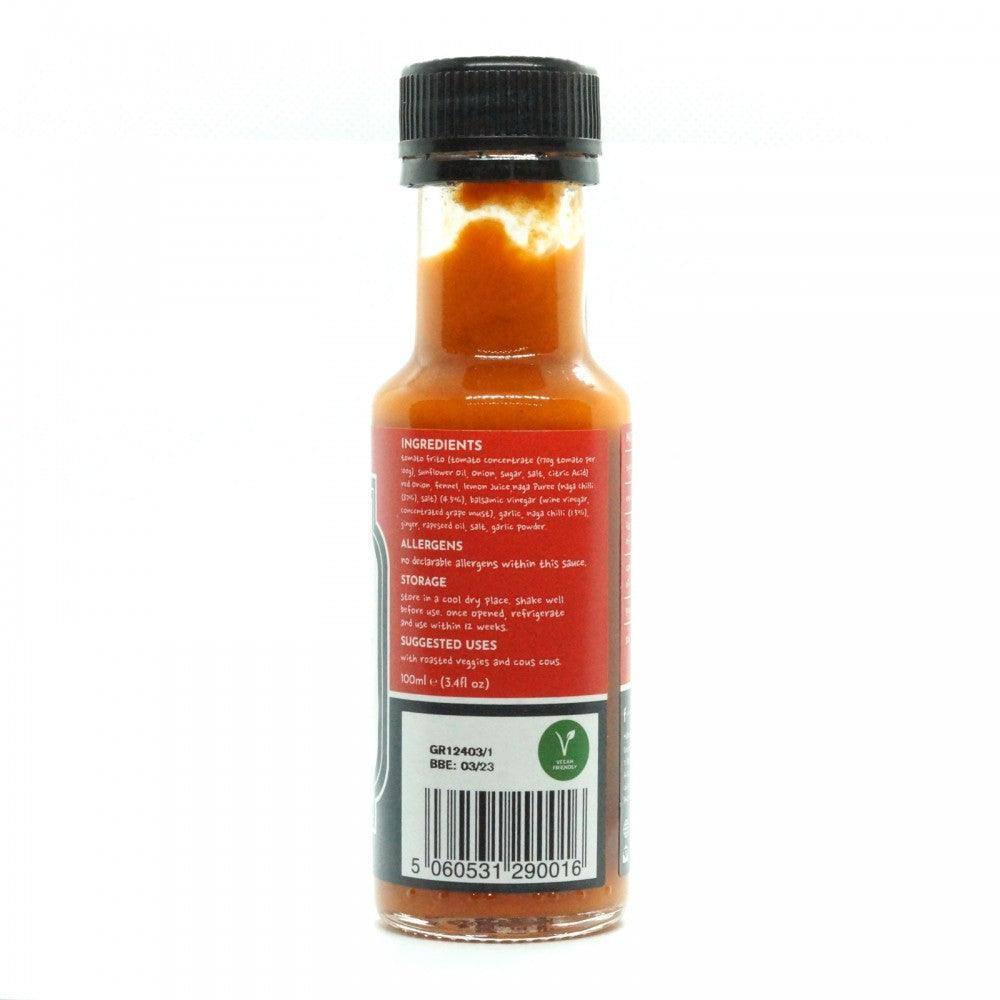 Fire | 100ml | Dorset Chilli Shop | Tomato & Naga Chilli Hot Sauce - One Stop Chilli Shop
