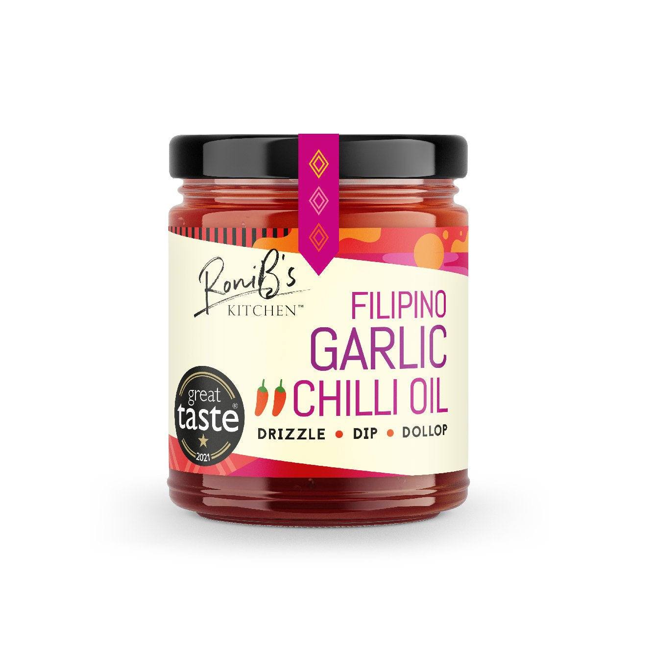 Garlic Chilli Oil | 190ml | Roni B's Kitchen - One Stop Chilli Shop