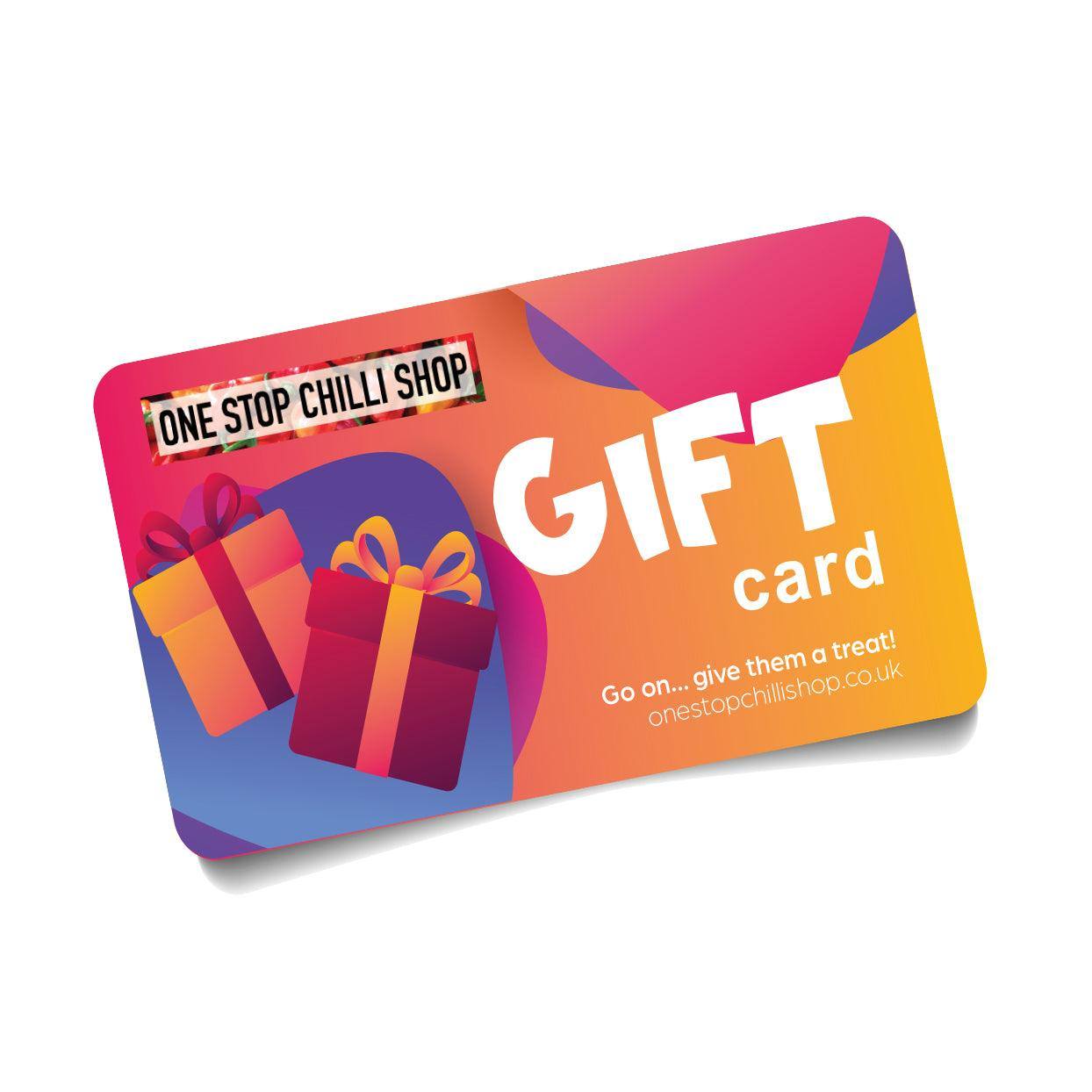 Gift Card | One Stop Chilli Shop | Choose An Amount - One Stop Chilli Shop