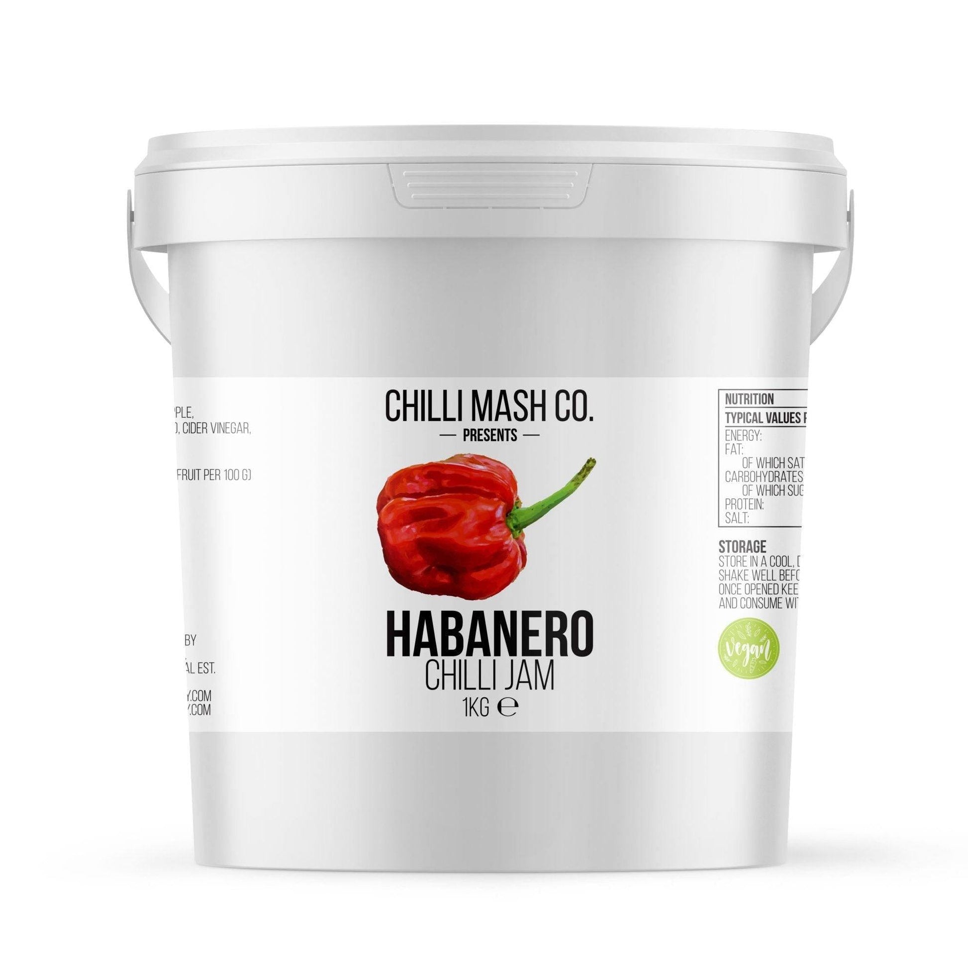 Habanero Chilli Jam | 1kg | Chilli Mash Company | Medium Heat - One Stop Chilli Shop