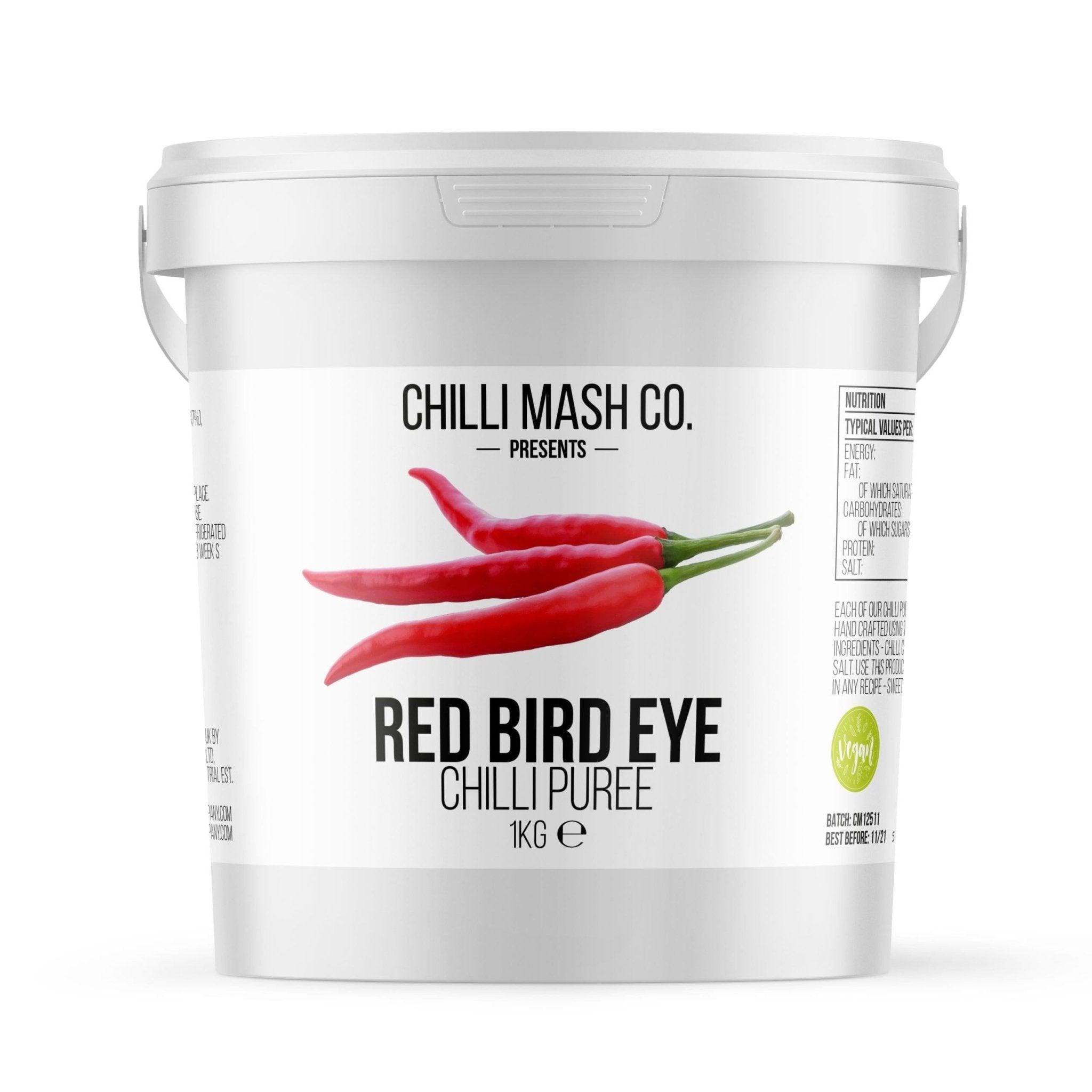 Red Bird Eye Chilli Puree | 1kg | Chilli Mash Company - One Stop Chilli Shop