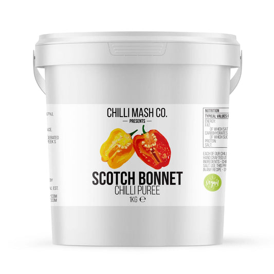 Scotch Bonnet Chilli Mash | Chilli Mash Company | Very Hot Chilli Puree/Paste - One Stop Chilli Shop