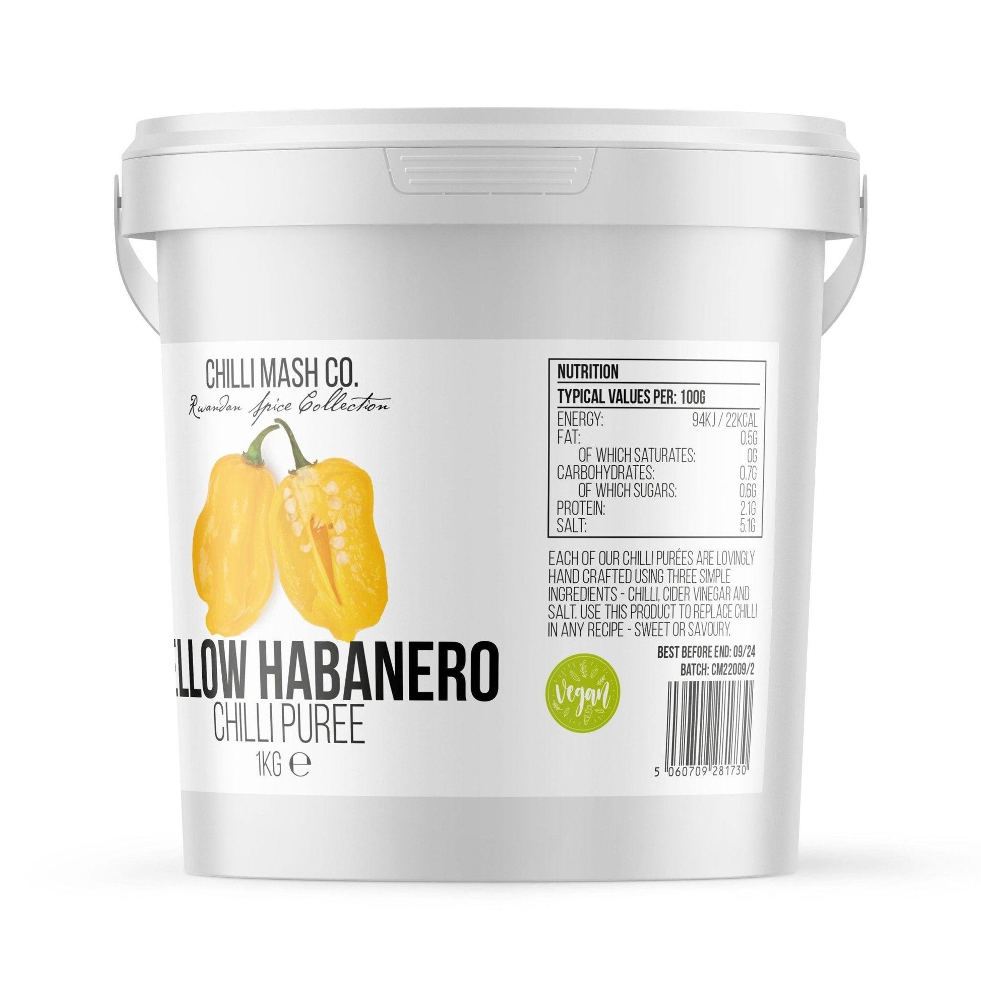 Yellow Habanero Chilli Puree | 1kg | Chilli Mash Company - One Stop Chilli Shop
